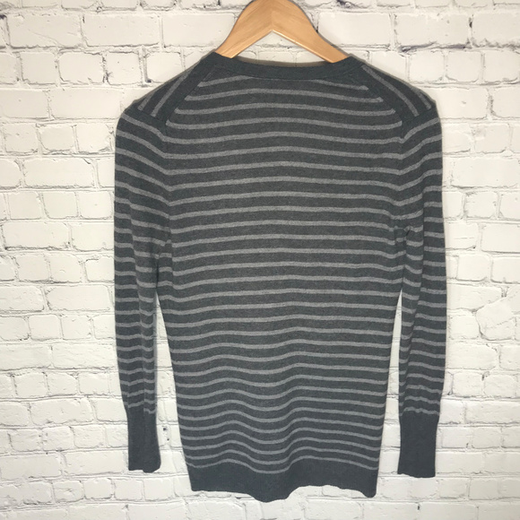 Loft Striped Button Down Cardigan Embellished - Picture 4 of 4